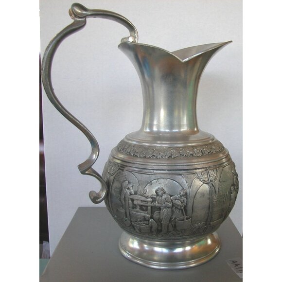 Antique Artina SKS Zinn Pewter Pitcher - Picture 3 of 15